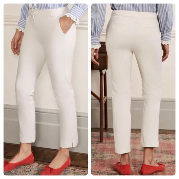 Boden Pants - Boden Richmond Ivory Ankle Trouser Pants Size 6P
